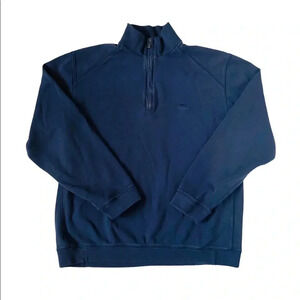 Tommy Bahama Tobago Bay Half-Zip Navy Blue Sweatshirt Men’s Size Medium